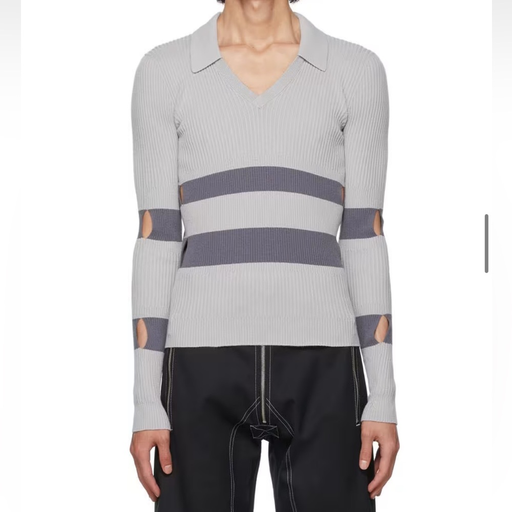 NWOT GMBH
Grey Intarsia Ran Polo